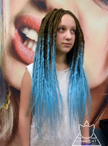ДЕ дреды с эффектом омбре