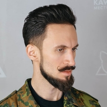 Оформление бороды и усов барберская стрижка